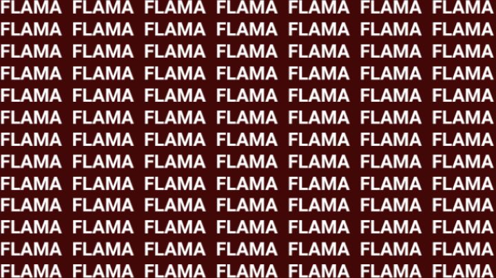 Solo la mente de un verdadero genio puede encontrar la palabra 'Flema' en menos de 10 segundos