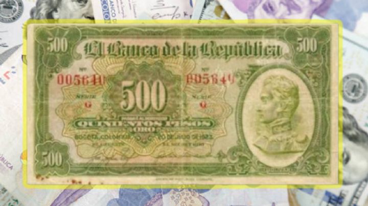 Entregan hasta 500 millones por este extraño billete de 500 pesos colombianos