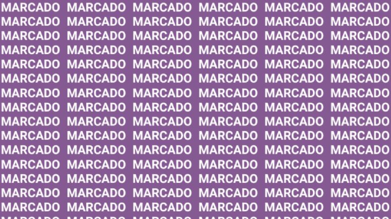 Sólo una vista aguda puede encontrar la palabra 'Mercado' en menos de 10 segundos