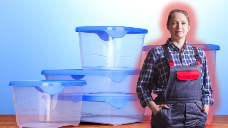Reutiliza ese tupper viejo que ya no usas y transfórmalo en un organizador práctico y con estilo para tu baño