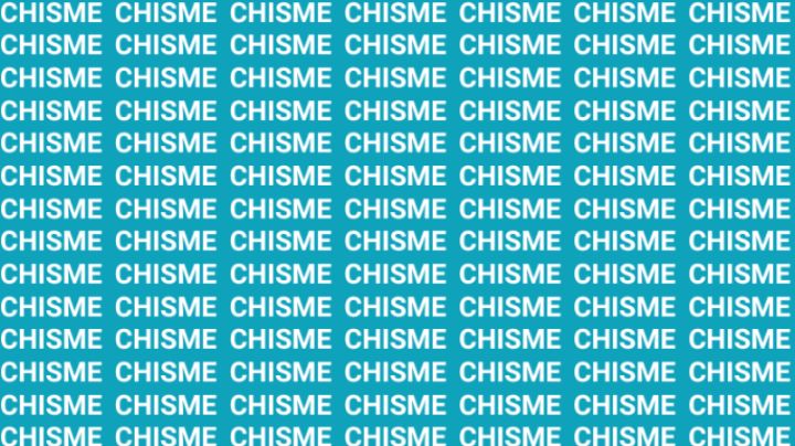 Solo una persona muy inteligente puede encontrar la palabra 'Chiste' en menos de 10 segundos