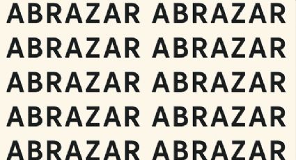 Solo una vista entrenada puede encontrar la palabra 'Abrasar' en menos de 10 segundos