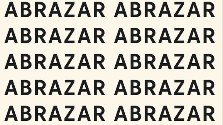 Solo una vista entrenada puede encontrar la palabra 'Abrasar' en menos de 10 segundos