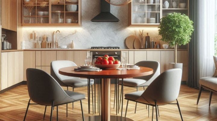 La clásica mesa cuadrada es de otro siglo: este es el nuevo estilo en las cocinas modernas que aporta elegancia y es tendencia en 202