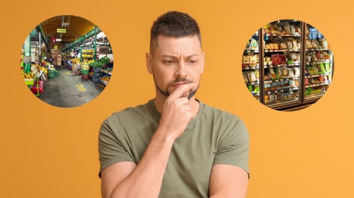 Supermercado de lujo vs Plazas de Mercado: qué se puede comprar con 100 mil pesos