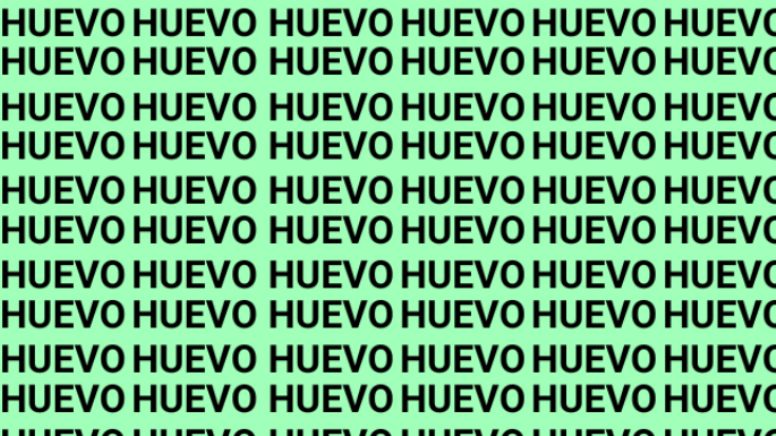 Sólo una persona atenta puede encontrar la palabra 'Hueco' en menos de 10 segundos
