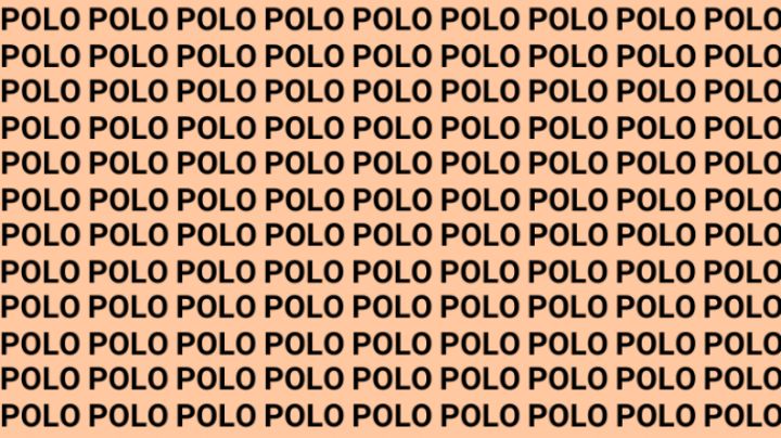 Solo una vista entrenada puede encontrar la palabra 'POCO' en menos de 10 segundos
