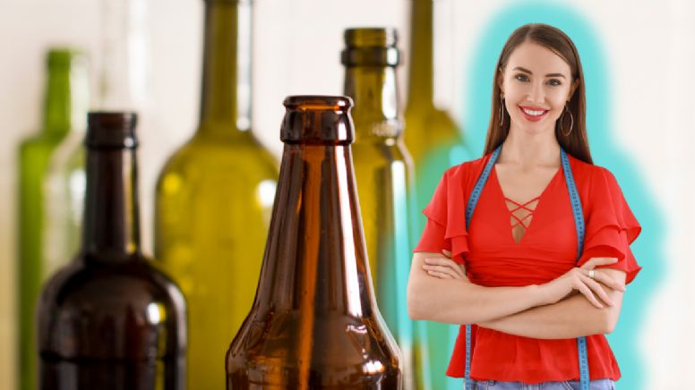 Recicla las botellas de licor o cerveza en este hermoso y útil accesorio para el hogar