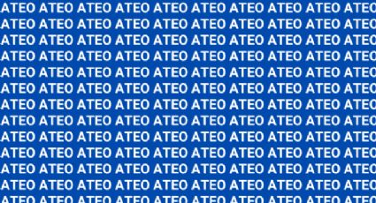Sólo una persona muy tenta puede encontrar la palabra 'Alto' en menos de 10 segundos