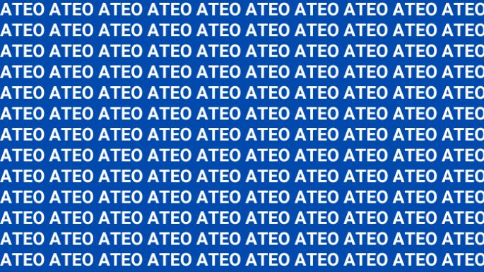 Sólo una persona muy tenta puede encontrar la palabra 'Alto' en menos de 10 segundos