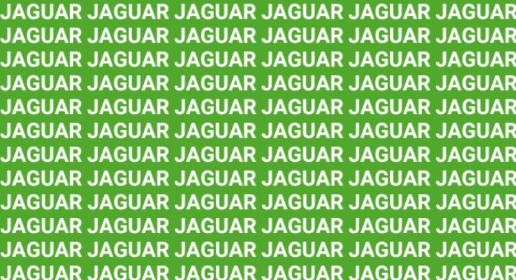Sólo una vista de halcón puede encontrar la palabra 'Jungla' en menos de 10 segundos