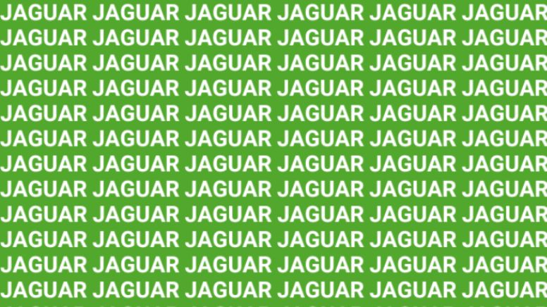 Sólo una vista de halcón puede encontrar la palabra 'Jungla' en menos de 10 segundos