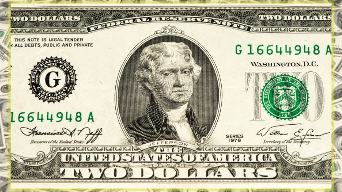 Entregan más de 300 mil dólares al suertudo dueño de este billete de 2 dólares