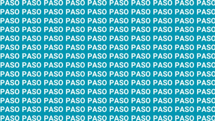 Sólo una vista de halcón puede encontrar la palabra "Peso" en 10 segundos