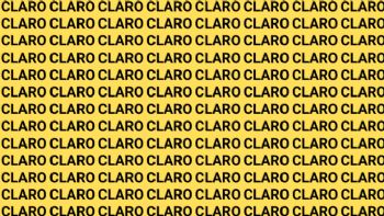 Solo una vista de halcón puede encontrar la palabra 'Cloro' en menos de 10 segundos