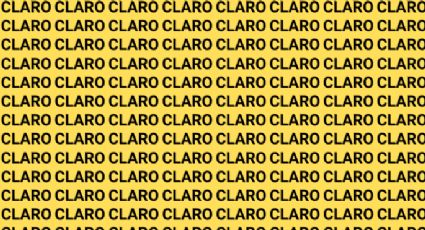 Solo una vista de halcón puede encontrar la palabra 'Cloro' en menos de 10 segundos