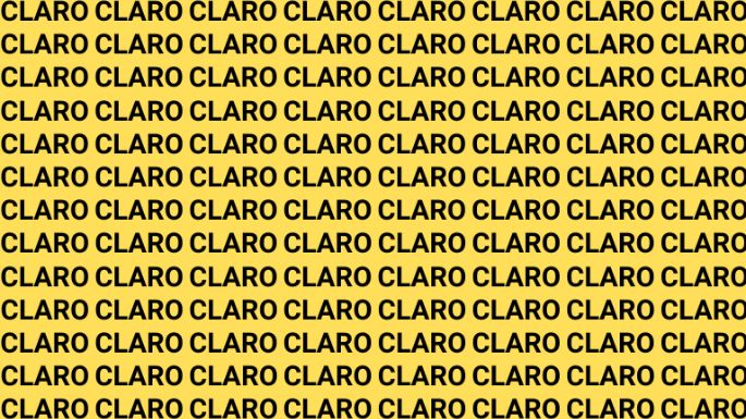 Solo una vista de halcón puede encontrar la palabra 'Cloro' en menos de 10 segundos