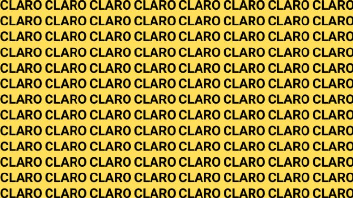 Solo una vista de halcón puede encontrar la palabra 'Cloro' en menos de 10 segundos