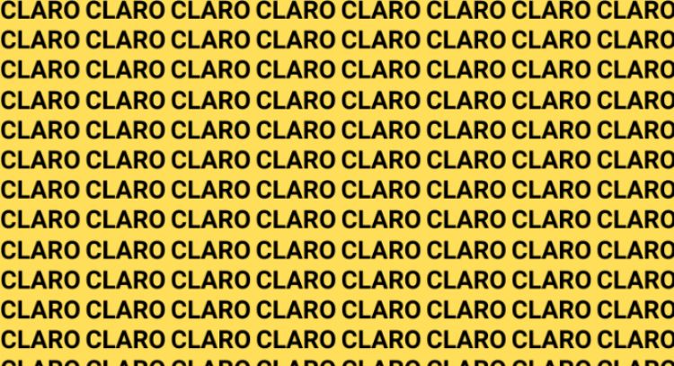 Solo una vista de halcón puede encontrar la palabra 'Cloro' en menos de 10 segundos