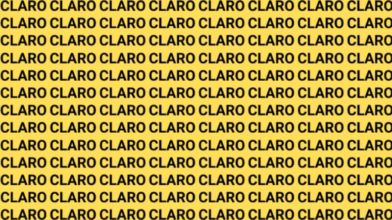 Solo una vista de halcón puede encontrar la palabra 'Cloro' en menos de 10 segundos