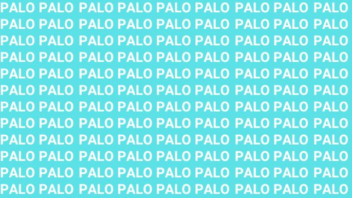Solo una persona inteligente puede encontrar la palabra 'Pelo' en menos de 3 segundos