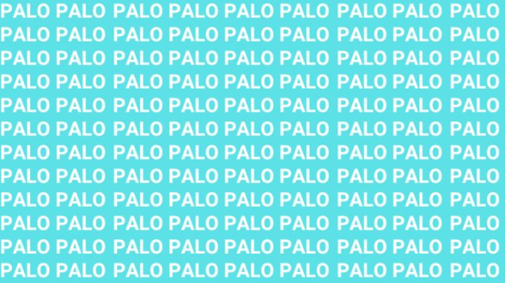 Solo una persona inteligente puede encontrar la palabra 'Pelo' en menos de 3 segundos