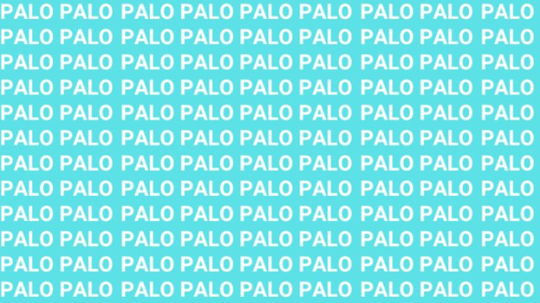 Solo una persona inteligente puede encontrar la palabra 'Pelo' en menos de 3 segundos