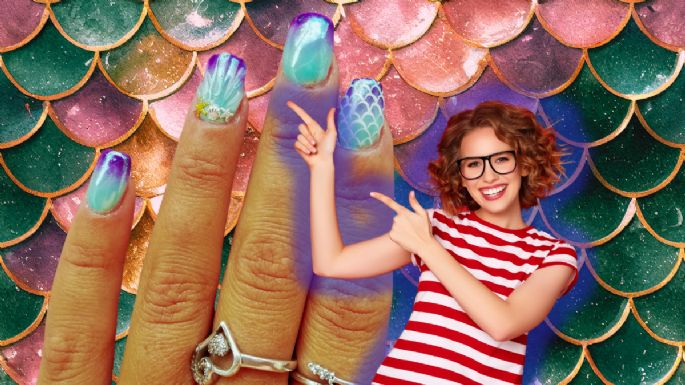 Las uñas monocromáticas pasaron de moda: llega el diseño de manicura que imita la piel de una sirena