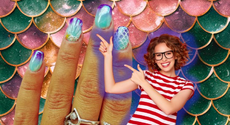 Las uñas monocromáticas pasaron de moda: llega el diseño de manicura que imita la piel de una sirena