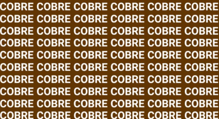 Solo alguien con agudeza visual puede encontrar la palabra 'Cofre' en menos de 10 segundos