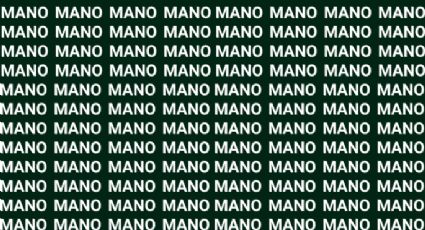 Solo una vista de águila puede encontrar la palabra "MONO" en menos de 10 segundos