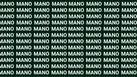 Solo una vista de águila puede encontrar la palabra "MONO" en menos de 10 segundos
