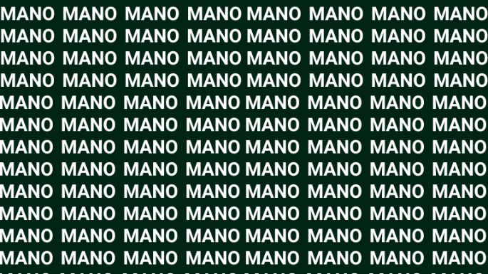 Solo una vista de águila puede encontrar la palabra "MONO" en menos de 10 segundos