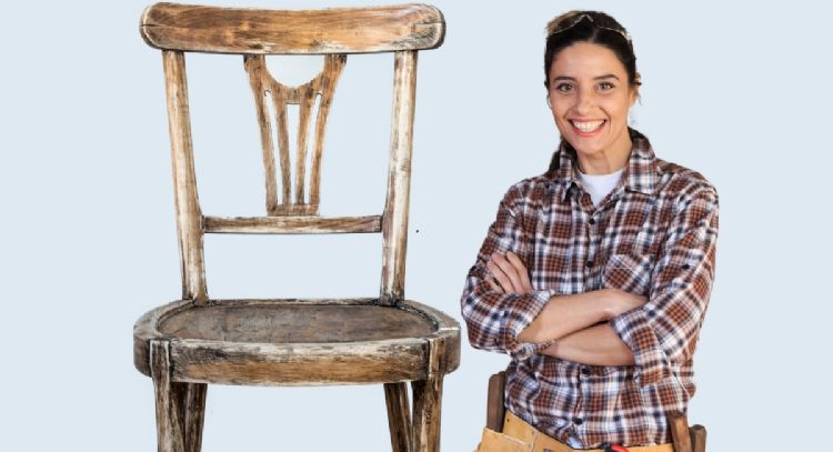 Transformá una vieja silla en el columpio más original para tu jardín