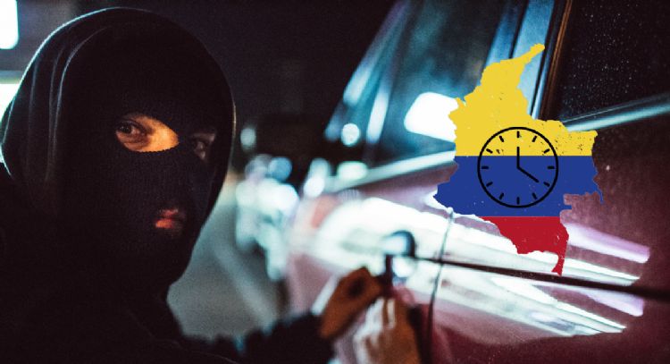 Toma asiento antes de conocer el horario de Colombia cuando más vehiculos roban