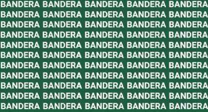 Solo una persona muy sagaz puede encontrar la palabra "Bandeja" en solo 10 segundos