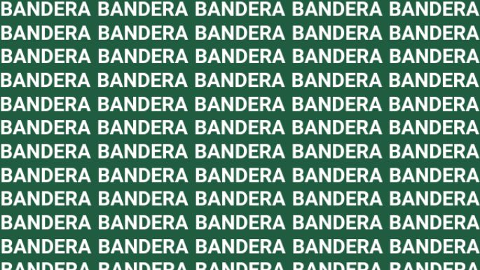 Solo una persona muy sagaz puede encontrar la palabra "Bandeja" en solo 10 segundos