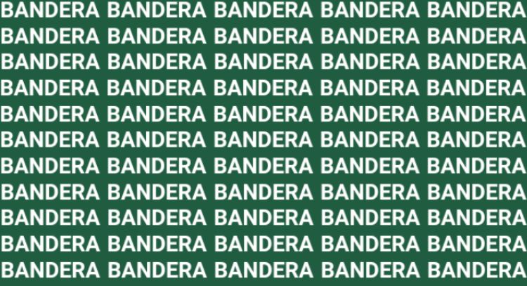 Solo una persona muy sagaz puede encontrar la palabra "Bandeja" en solo 10 segundos