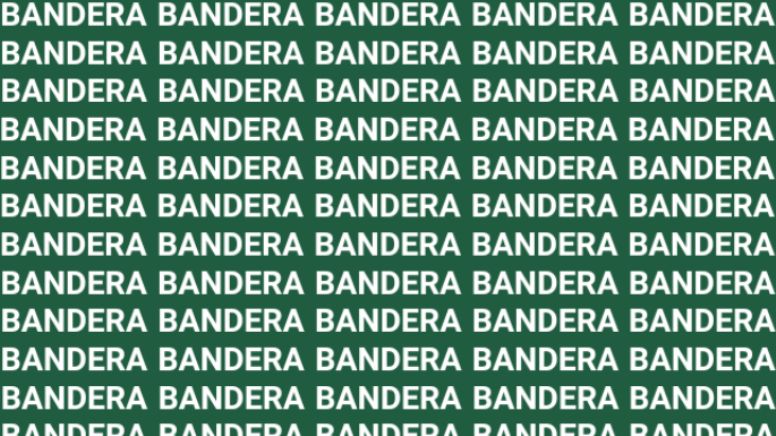 Solo una persona muy sagaz puede encontrar la palabra "Bandeja" en solo 10 segundos