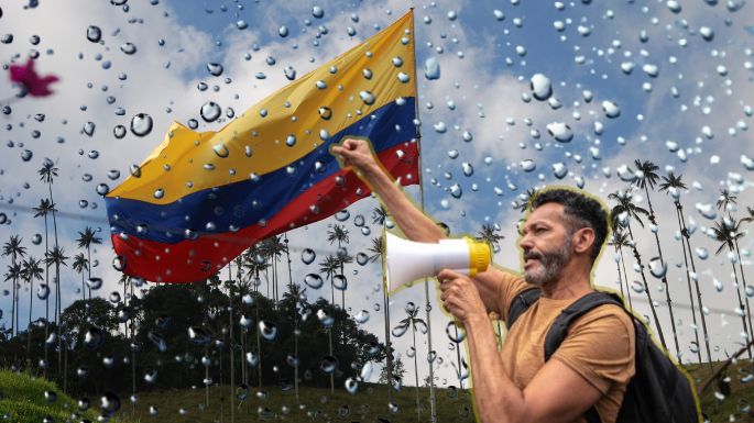 Alertan por lluvias fuertes e intensas para las protestas de este miércoles y jueves en Colombia