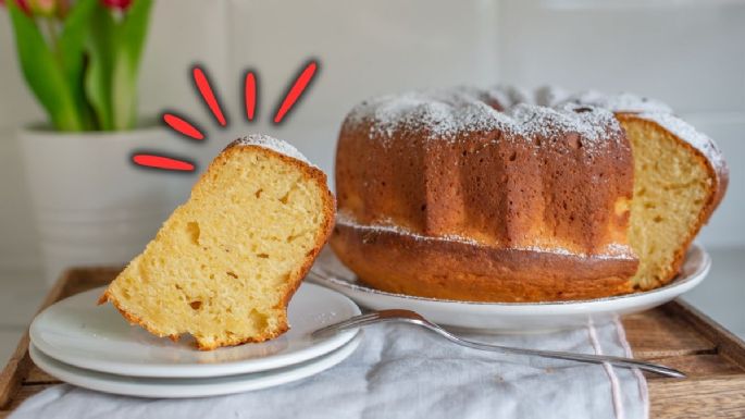 Prepara un ponqué de vainilla ideal para el desayuno con solo 8 ingredientes