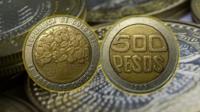 Entregan más de $100,000 pesos a quien posea esta moneda de 500 pesos colombianos