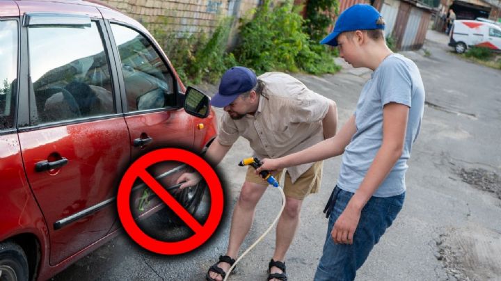 Toma asiento antes de conocer de cuánto es la multa por lavar el carro en la calle en Bogotá