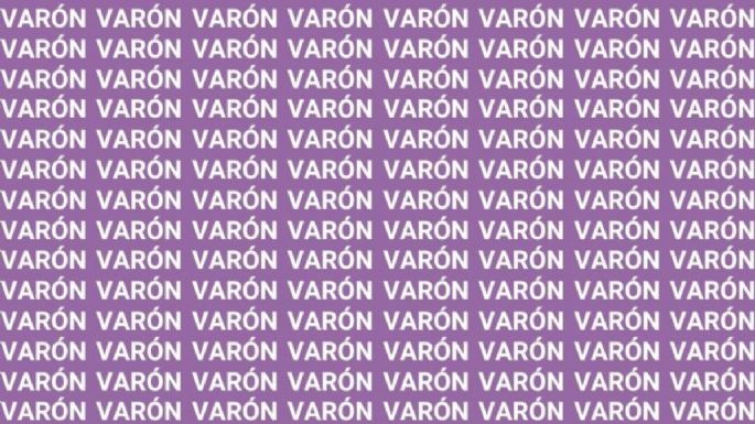 Solo el 10% de las personas pueden encontrar la palabra 'Barón' en menos de 5 segundos