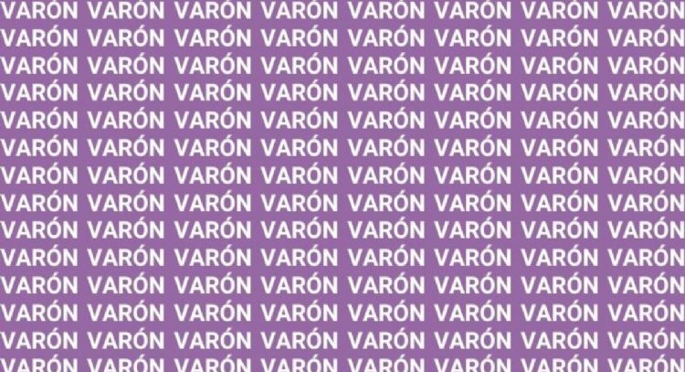 Solo el 10% de las personas pueden encontrar la palabra 'Barón' en menos de 5 segundos