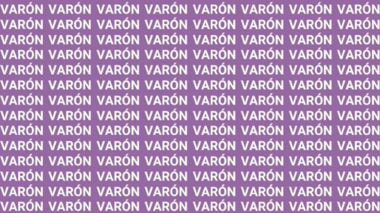 Solo el 10% de las personas pueden encontrar la palabra 'Barón' en menos de 5 segundos