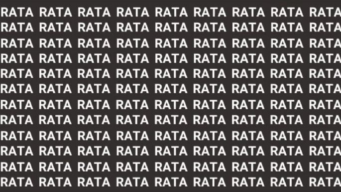 Solo la mente de un maestro puede encontrar la palabra 'Pata' en menos de 5 segundos