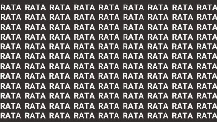 Solo la mente de un maestro puede encontrar la palabra 'Pata' en menos de 5 segundos