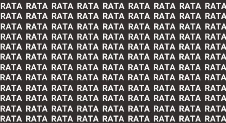 Solo la mente de un maestro puede encontrar la palabra 'Pata' en menos de 5 segundos