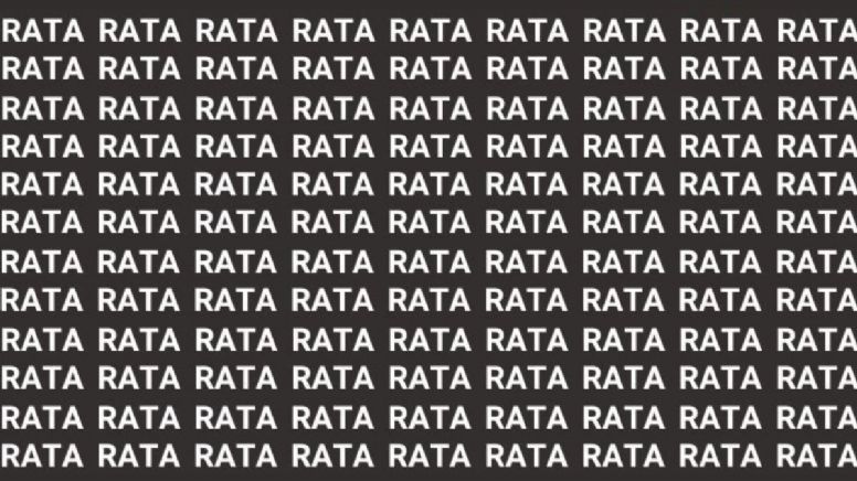 Solo la mente de un maestro puede encontrar la palabra 'Pata' en menos de 5 segundos